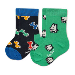 

Набір 2 пар високих дитячих шкарпеток Happy Socks KDDB02-7300 Зелений