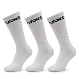 Vans Σετ ψηλές κάλτσες ανδρικές 3 τεμαχίων Vans Mn Classic Crew 9.5 VN000XSEWHT White