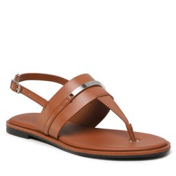 Calvin Klein Basutės Calvin Klein Almond Tp Sndal W/Hw HW0HW01607 Cognac G94