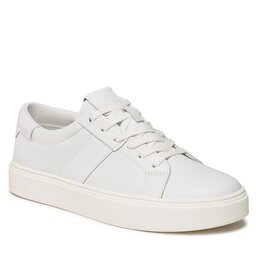 Calvin Klein Сникърси Calvin Klein Low Top Lace Up Lth HM0HM01055 Triple White 0K4