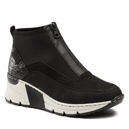 Rieker Čizme Rieker N6352-00 Schwarz / Schwarz / Schwarz / Schwarz 00