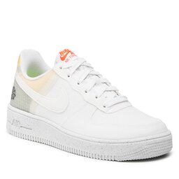 Nike Обувки Nike Air Force 1 Crater (GS) White/White/Orange