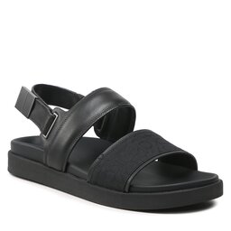 Calvin Klein Basutės Calvin Klein Back Strap Sandal Mono Jq HM0HM00970 Black Mono Jacquard 0GK