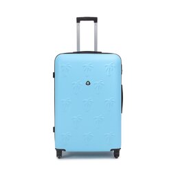 Semi Line Μεγάλη Σκληρή Βαλίτσα Semi Line T5563-6 Μπλε