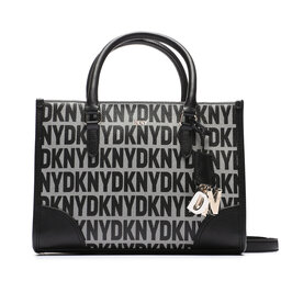 DKNY Geantă DKNY Perri Box Satchel R33DYY94 Bk Logo-Bk XLB