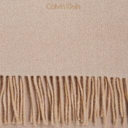

Шаль Calvin Klein Fringes Two Tones Scarf 40X200 K60K611111 Doeskin PBP, Бежевий