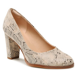 Clarks Półbuty Clarks Kaylin Cara 2 261563864 Taupe Snake