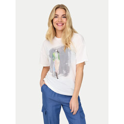 ONLY ONLY Camiseta Melina 15342876 Blanco Regular Fit