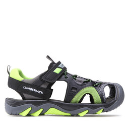 

Босоніжки Lumberjack CLOSED SANDAL BLACK/ACID GREEN, Чорний