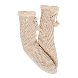 

Високі жіночі шкарпетки Ugg W Nessie Fleece 1121162 Oat, Бежевий