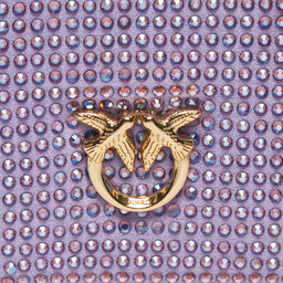 

Сумка Pinko Box Clutch 101514 A159 Lilla LIsianthus/Shiny Gold YB2U, Фіолетовий