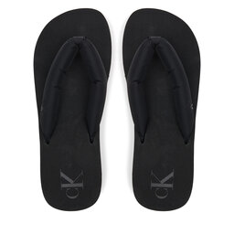 Calvin Klein Jeans Σαγιονάρες Calvin Klein Jeans Beach Sandal Flatform Ttxr Satin YW0YW01723 Μαύρο