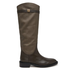 Coccinelle Klassische Stiefel Coccinelle Pansy Waxed E4 V63 43 01 01 Khakifarben