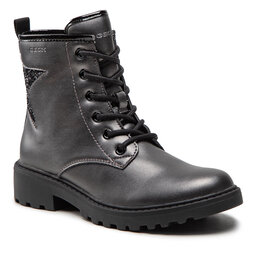 Geox Kozaki Geox J Casey G. G J9420G 0NFEW C0062 S Dk Grey/Black