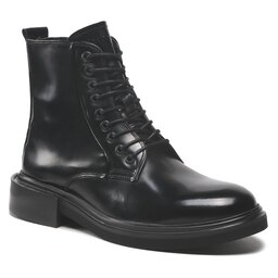 Calvin Klein Csizma Calvin Klein Lace Up Boot Br Lth HM0HM00669 Pvh Black BEXx