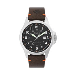 Timex Ceas Timex Expedition North Field Solar TW2V64100 Silver/Brown