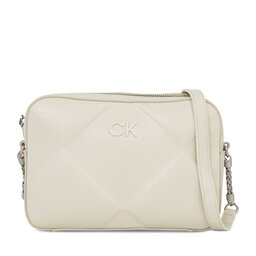 Calvin Klein Táska Calvin Klein Re-Lock Quilt Camera Bag K60K610767 Dk Ecru PC4