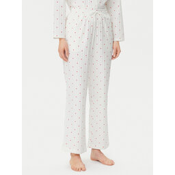 Hunkemöller Hunkemöller Піжамні штани Jacquard Hearts 301504 Білий Relaxed Fit