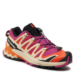 Salomon Chaussures de trekking Salomon Xa Pro 3D V9 L47467900 Rose Violet / Dragon Fire / Papaya