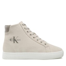 

Снікерcи Calvin Klein Jeans Classic Cupsole Laceup Mid Su YM0YM00493 Eggshell ACF, Бежевий