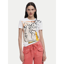 Desigual Desigual Póló Collection 25SWTKAC Fehér Regular Fit
