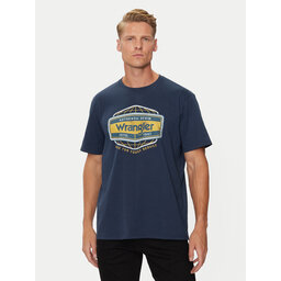 Wrangler Wrangler Marškinėliai Americana 112357448 Mėlyna Regular Fit