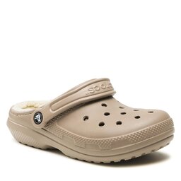 Crocs Şlapi Crocs Crocs Classic Lined Clog 203591 Mushroom/Bone 2YB