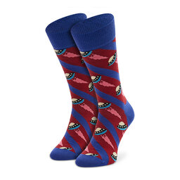 Happy Socks Hohe Unisex-Socken Happy Socks UFO01-6500 Violett