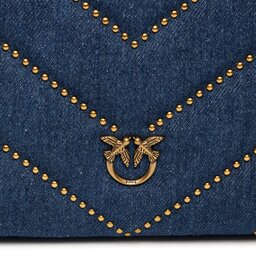 

Сумка Pinko Flat Pouch . AI 23-24 PLTT 100252 A1BT Denim Blu DN4Q, Cиній