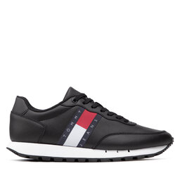 

Снікерcи Tommy Jeans Leather Runner EM0EM00898 Black BDS, Чорний
