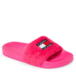Tommy Jeans Pantoletten Tommy Jeans Tjw Fur Pool Slide EN0EN02410 Gypsy Rose TSA