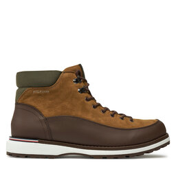 Tommy Hilfiger Trzewiki Tommy Hilfiger Corporate Outdoor Nubuck Boot FM0FM05190 Brązowy