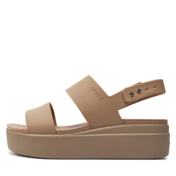 

Босоніжки Crocs Brooklyn Low Wedge W 206453 Latte/Mushroom 2EL, Бежевий