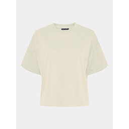 Pieces Pieces Majica Chilli Summer 17118870 Écru Loose Fit