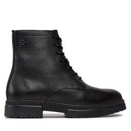 Tommy Hilfiger Μπότες Tommy Hilfiger Comfort Cleated Termo Lth Boot FM0FM04651 Μαύρο