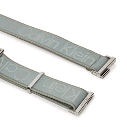 

Жіночий ремінь Calvin Klein Gracie Logo Jacquard Belt 3.0 K60K611922 Pigeon, Сірий