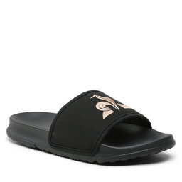 Le Coq Sportif Чехли Le Coq Sportif Slide Binding Metallic 2310323 Black/Old Brass