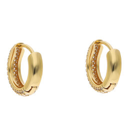 

Сережки Kate Spade Brllint Sttemnt Pave Mini Huggies WBRUH996 Clear/Gold 921, Золотий