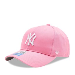 47 Brand Czapka z daszkiem 47 Brand MLB New York Yankees Raised Basic '47 MVP B-RAC17CTP-RSA Różowy