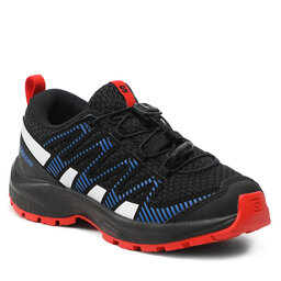 Salomon Bakancs Salomon Xa Pro V8 J L47141300 Black/Lapis Blue/Fiery Red
