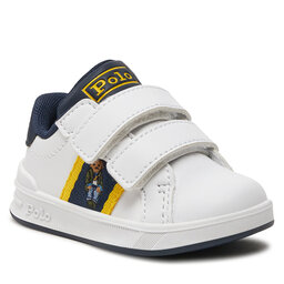 Polo Ralph Lauren Sneakers Polo Ralph Lauren RL00206110 T White Smooth/Navy/Yellow W/ Preppy Bear Mens