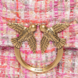 

Сумка Pinko Love Lady Puff Chebron Lux Str AI 22-23 PLTT 1P22SH A03N Pink O78Q, Рожевий
