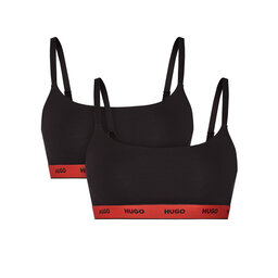 HUGO HUGO Pack de 2 sujetadores tipo top Twin 50545691 Negro