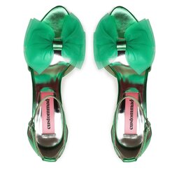 

Босоніжки Custommade Ashley Metallic Bow 999624046 Metallic Gren 365, Зелений