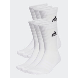 adidas Skarpety wysokie unisex adidas Cushioned Sportswear Crew Socks 6 Pairs HT3453 white/black