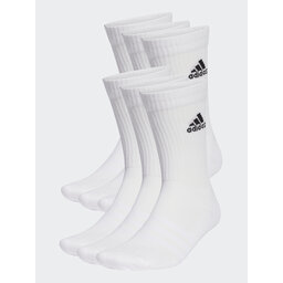 adidas Unisex Magasszárú Zokni adidas Cushioned Sportswear Crew Socks 6 Pairs HT3453 white/black
