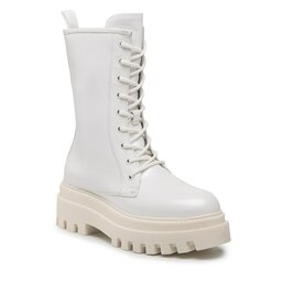 Calvin Klein Jeans Outdoorová obuv Calvin Klein Jeans Flatform LAceup Boot Patent YW0YW00852 White YBR