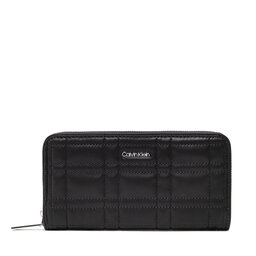 Calvin Klein Portofel Mare de Damă Calvin Klein Ck Touch Z/A Wallet Lg K60K609597 BAX