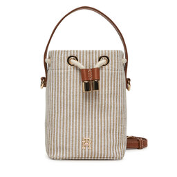 Tommy Hilfiger Дамска чанта Tommy Hilfiger Th Premium Beach Le Bucket AW0AW17215 Бежов