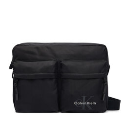 Calvin Klein Umhängetasche Calvin Klein Bolt Laptop Flight Bag LV04D3459G Schwarz